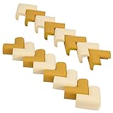 Madholly 【２色16個セット】コーナークッション　コーナーガード　ケガ防止クッション 赤ちゃんの安全対策に　ケガ防止　オフホワイト８個＆イエロー８個