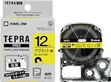 [N-7812931]キングジム　テプラＰＲＯテープ　マグネット黄／黒文字 SJ12Y