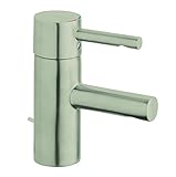 Essence新しい32216ena s-size single-handle single-holeバスルーム蛇口、メタリック
