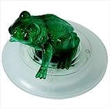 Rush.C ガーデンライト LEDライト ソーラーパネル搭載 カエル トンボ 蝶【Rush.Cオリジナルハンカチセット】 432 (カエル)