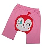 アンパンマン ハーフパンツ 5分丈 モンキーパンツ キッズ 女の子 男の子 ガールズ ボーイズ fo-sa4553 80cm ピンク