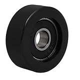 uxcell ベアリングプーリー スライディングホイール ローラー ブラック 8mmx32mmx12mm PU60832-12