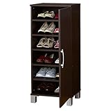 クロシオ ワンドア シューズボックス 幅45cm ブラウン 木製 おしゃれ 扉付き 靴箱 026237