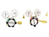 HARRIS SET - Regulator Gas 25GX-4LP Heavy-Duty Propane Single Stage + Regulator Oxygen 25GX-10-OX