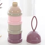 Mamimami Home 乳児粉ミルクケース 離乳食保存兼用 約4回分の粉ミルクを計りおき x3個単開口=14cm 多色選択