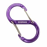 ビッグマン(BIGMAN) カラビナ(CARABINER) 80mm AFC6-8PL パープル