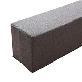 スキマパッキン 敷きマットレス すきま用パッド 長さ120cm 150cm 180cm 200cm リネン ベットの隙間埋め ズレ防止 すきまパッド スポンジ芯 低反発 連結ベッド 細長いクッション ベッドエクステンダー(グレー,120x5X12cm)