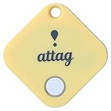 山善(YAMAZEN) 忘れ物防止タグ スマートタグ キーホルダー イエロー 3.7×3.7×0.5cm attag(アッタグ) YATG-01(YEWH)