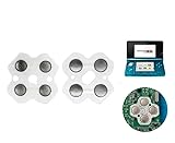 3DS / 3DS LL/NEW 3DS / NEW 3DS LL 専用 ABXY 上下左右 方向 十字 ボタン ダイヤフラム スイッチ シール ステッカー 修理 補修 交換 互換 部品 保守 パーツ (3DS LL 2枚)