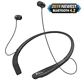 Bluetooth ネックバンド イヤホン 10時間連続再生 V4.2 ヘッドセット 高音質 ワイヤレス スポーツ ハンズフリー イヤフォン