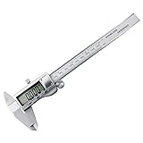 デジタルノギス バーニーキャリパー0.1mmから150mmまで mm/inch切替可能 ゼロリセット 精密 高精度 外径 内径 深さ 段差 測定 大工 DIY 電池付