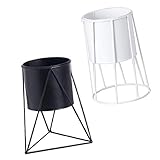 P Prettyia 鉄　植物　家庭　プランター　花　鉢　棚　ホルダー　2個　全2セット選べる - a + b