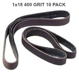 1"X18" 400 Grit Sanding Belts - 10 pack Silicon Carbide fits Ken Onion Blade Grinding Attachment [並行