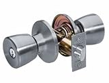 Master Lock TUO0115T Tulip Keyed Entry Door Knob, Satin Nickel, 2-Pack by Master Lock