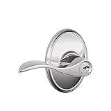 Schlage F51A ACC 625 WKF Wakefield Collection Accent Keyed Entry Lever, Bright Chrome by Schlage Loc