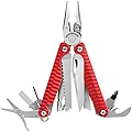LEATHERMAN(レザーマン) マルチツール CHARGE PLUS G10(チャージ プラス G10) ナイロンケース付き 【日本正規品】 25年保証 LTJマーク入 [Red(レッド)]