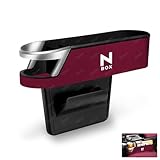 N-BOX 車用サイド収納ボックスシートポケット N-BOX JF2 JF3JF4 JF5 JF6 車用 シート隙間埋め シート 車席隙間ポケット 車用ドリンクホルダー 小物入れ付き 落下防止 (助手席用/1個, レッド)