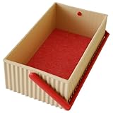 八幡化成 ハンドル付きスクエア型収納 sceltevie omnioffre(オムニオッフル) S カフェオレ