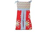 DK Leigh Red Graphic Floral Diaper Stacker NEW by DK LEIGH
