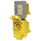 Woodhead 60W33DPLXGF Watertite Wet Location Straight Blade Receptacle, GFCI, Duplex Flip Lid, Female
