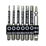 WIZ'A アークランズ 六角棒ビットセット 7本組 ブラック 65mm WZH-7-65