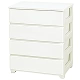 ジェイ・イー・ジェイ カラースタイルチェストワイド 4段 ホワイト JEJ カラ-チエストワイド4ダンWH 返品種別A