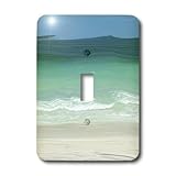 3dRose LLC lsp_44934_1 Painted Beach n Sea, Single Toggle Switch