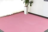 低臭 ジョイントマット カラー 6畳用 32枚組＋予備2枚 計34枚　大判60cm 厚み1cm EVA樹脂 弾力性 防音性 保温性 耐久性 (ピンク)