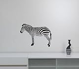 Zebra壁装飾ビニールステッカー野生動物アフリカの馬アートデコレーション、ホーム子供寮の部屋寝室Wildlifeデカールzb6