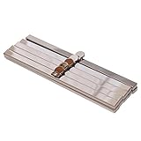 口金 直線 19cm がま口 シルバー 銀色 ネジタイプ (5本セット)