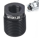 Korekaou シフトノブ アダプター 車用シフト アルミ合金 交換用ネジ 内ネジ 外ネジ ユニバーサルノブ用 シフトレバーノブ ネジ変換アダプター (1, M10x1.25)