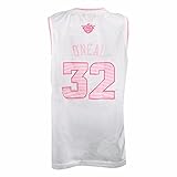 オニールPhoenix Suns Nba Adidasホワイト公式ファンファッションピンクバスケットボールジャージーのガールズ ホワイト