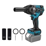 【700N·m・3600RPM・2年品質保証】 マキタ互換品 インパクトレンチ 18v 充電式 電動インパクトレンチ タイヤ交換 1/2インチ 強力 ブラシレスモーター 50,000時間使用可能 ソケット2本 無段変速 自動停止モード 正逆転両用 4速切り替え 電動レンチ LEDライト付き 自動車の修理 ナットの締め付け ボルトの緩み 日本語説明書付き(本体のみ)