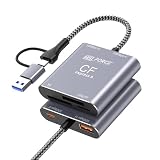 日本の中小企業 MSL FORCE CFexpress Type A 専用 カードリーダー USB3.2 Gen2 10Gbps USB-A/C ケーブル付き 2TB ブラック ufe020 1個 5in2