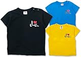 (アイラブパパアンドママ)【I lovePaPa&Mama】 アイラブじ～じぃ カラー半そでTシャツ 80cm/90cm/95cm 95 イエロー