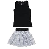 Domybest【エレガントなプリンセス】春夏 子 2点セット ノースリーブTシャツ+ショートスカートかわいい レース 快適な、柔らかく 写真小道具 強い弾力性 1-6歳の子供に適し