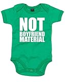 (ボーイフレンドの品格ではありません。) Not Boyfriend Material, プリント　ベビースーツ - グリーン/白 12-18 ヶ月