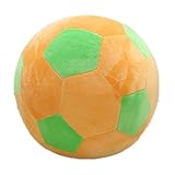 サッカーボール　ぬいぐるみ　ソフト　ベビートイ おもちゃ 知育玩具 オレンジ＆グリン20ｃｍ