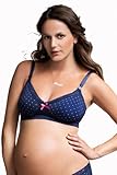 Boob Nursingwearマタニティ、授乳Fast Foodブラ – Polka Dot US サイズ: L カラー: ブルー