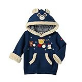 ミキハウス(mikihouse) プッチー＆うさこ お顔フード付き雪あそびトレーナー 110cm 紺（03）