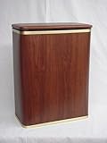 Redmon 233CYSV Woodgrain Vinyl Hamper - Cherry-Silver
