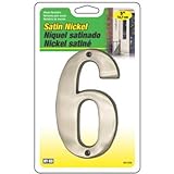 hy-ko Prod br-51sn / 6 Prestigeシリーズ家アドレス番号" 6インチ、サテンニッケル、5-in。 5"