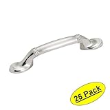 Amerock BP1300-G9 Sterling Nickel Cabinet Hardware Footed Pull - 3" Hole Centers - 25 Pack [並行輸入品]