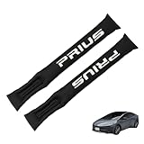 Eilsensshop 適用 新型プリウス60/50/40/30/20/α系phv zvw52カスタムパーツアクセサリー 車 シート隙間クッション シートサイド隙間埋め 前後期内装パーツ 専用刺繍ロゴ 運転席/助手席 2本セット