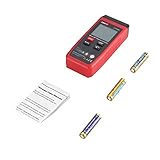 電気回路UNI-T UT306AミニデジタルLCD赤外線温度計温度計C ​​/ Fパイロメータ赤レーザ非接触IR産業用（赤とグレー）
