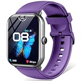 スマートウォッチ【性能超絶モデル · Bluetooth5.3】1.9インチ大画面 通話機能付き 活動量計 スマートウォッチ iPhone対応 アンドロイド対応 SOS機能 SMS/Twitter/Line通知機能 スポーツウォッチ 100種類運動モード 音楽再生 文字盤自由に切替 天気予報 長持ちバッテリー 薄型 軽量 (パープル)