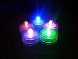 LED水中防水ティーライトウェディングパーティー祭のデコレーションラウンド使わない電池式12個 LB-096