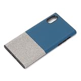 Premium Style iPhoneXS用 ハイブリッドタフケース ファブリック/ネイビー PG-18XHB05NV