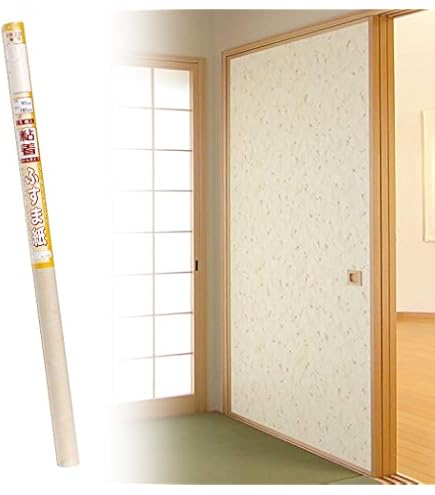 Amazon | 菊池襖紙工場 粘着襖紙 KN-232 爛漫 95×185㎝ 1枚入 KN232 襖