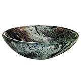 Yosemite Home Decor CARLA Double Dutch Glass Sink [並行輸入品]